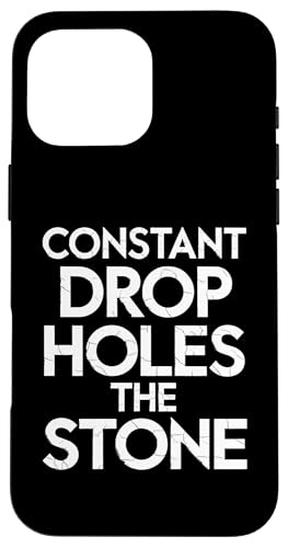 Constant Drop Holes The Stone - Denglisch Spruch Hülle für iPhone 16 Pro Max Constant Drop Holes The Stone - Denglisch Spruch Hülle für iPhone 16 Pro Max von Denglisch für Beginners
