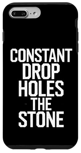 Constant Drop Holes The Stone - Denglisch Spruch Hülle für iPhone 7 Plus/8 Plus Constant Drop Holes The Stone - Denglisch Spruch Hülle für iPhone 7 Plus/8 Plus von Denglisch für Beginners