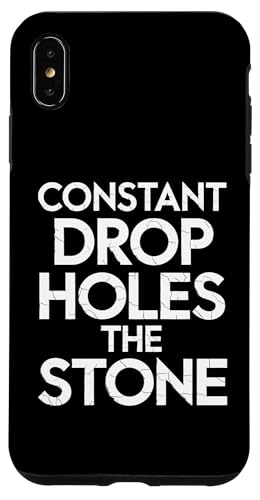 Constant Drop Holes The Stone - Denglisch Spruch Hülle für iPhone XS Max Constant Drop Holes The Stone - Denglisch Spruch Hülle für iPhone XS Max von Denglisch für Beginners