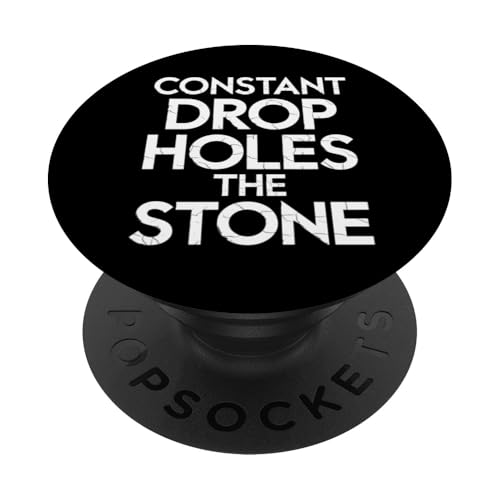 Constant Drop Holes The Stone - Denglisch Spruch PopSockets Klebender PopGrip Constant Drop Holes The Stone - Denglisch Spruch PopSockets Klebender PopGrip von Denglisch für Beginners