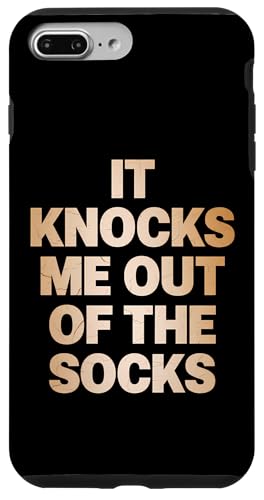 It Knocks Me Out Of The Socks - Denglisch Spruch Hülle für iPhone 7 Plus/8 Plus von Denglisch für Beginners