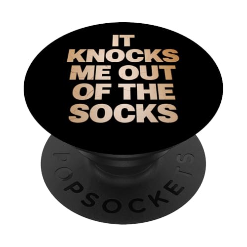 It Knocks Me Out Of The Socks - Denglisch Spruch PopSockets Klebender PopGrip It Knocks Me Out Of The Socks - Denglisch Spruch PopSockets Klebender PopGrip von Denglisch für Beginners
