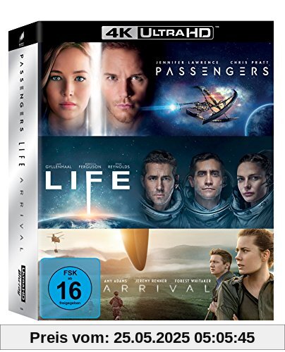 Arrival / Life / Passengers (4K Ultra HD Boxset) (exklusiv bei Amazon.de) [Blu-ray] von Denis Villeneuve