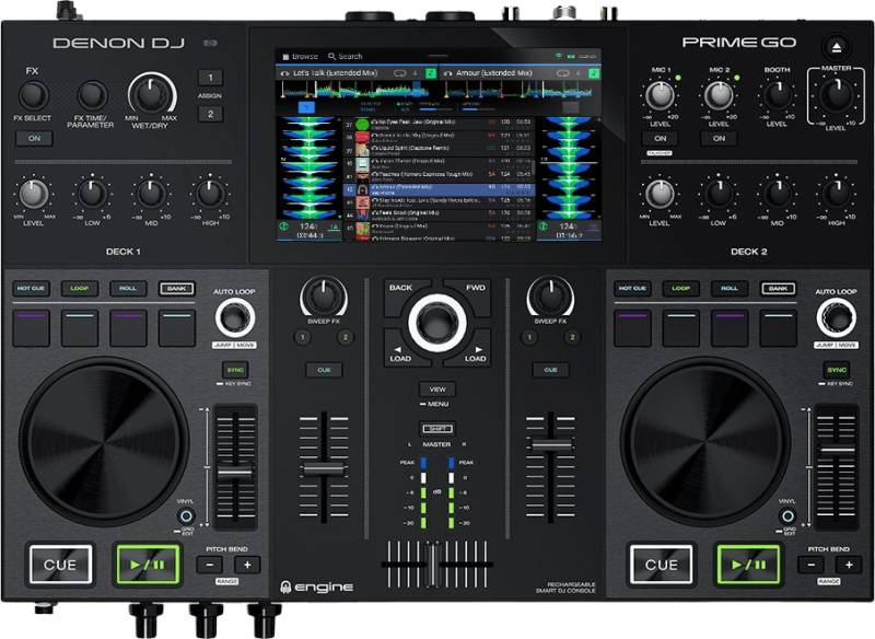 Denon Dj Prime Go Mobile 2-Deck Smart DJ-Steuerung von Denon Dj
