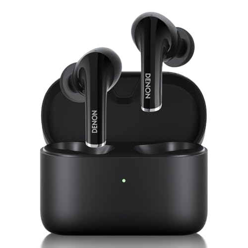 Denon AH-C830WNC kabellose In Ear Kopfhörer mit Bluetooth und Noise Cancelling, Soundmaster-Tuning und bis zu 24 Stunden Akkulaufzeit, schwarz von Denon