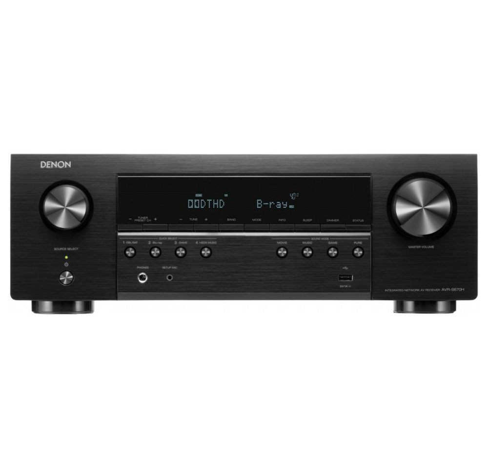 Denon AVR-S670H Klang Effekt - AV-Receiver - schwarz AV-Receiver Denon AVR-S670H Klang Effekt - AV-Receiver - schwarz AV-Receiver von Denon