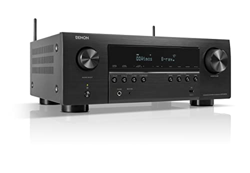 Denon AVR-S970H 7.2-Kanal AV-Receiver, HiFi Verstärker mit Dolby Atmos, DTS:X, 6 HDMI Eingängen und 2 Ausgängen, 8K HDMI, Bluetooth, WLAN, AirPlay 2, HEOS Mulitroom, Alexa kompatibel von Denon