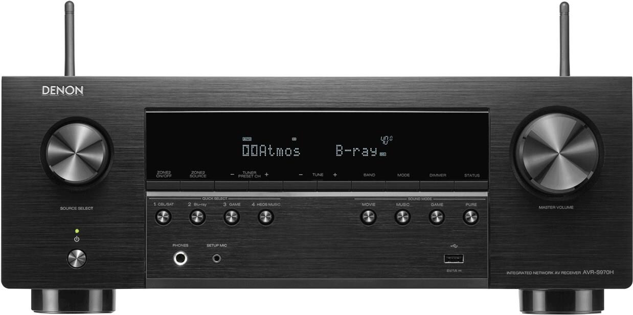 Denon AVR-S970H - 85 W - 7.1 Kanäle - 125 W - AAC - ALAC - FLAC - MP3 - WAV - WMA - AM - FM - 500 W (AVR-S970H) von Denon
