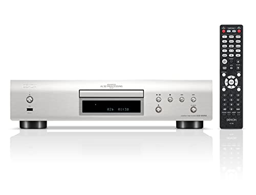 Denon DCD-900NE HiFi CD Player, CD Spieler, Hi-Res, Unterstützung von CD, CD-R/RW, MP3, WMA und USB, Silber von Denon