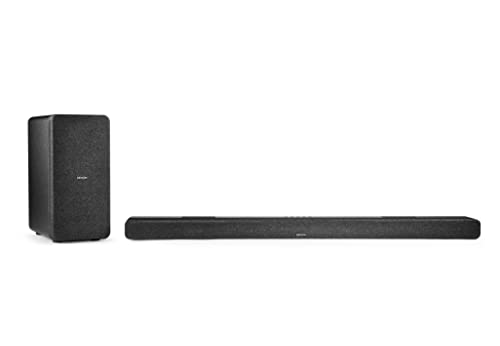 Denon DHT-S517 3.1.2 Dolby Atmos Soundbar System Mit Kabellosem Subwoofer, HDMI EARC Und Bluetooth, Schwarz von Denon