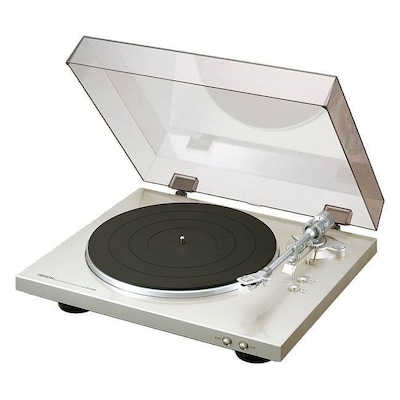 Denon DP-300F Vollautomatischer Plattenspieler, premium silber von Denon