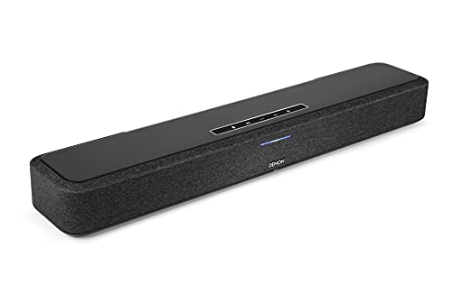 Denon Home Sound Bar 550 kompakte Heimkino Soundbar mit Dolby Atmos, DTS:X, Alexa Built-in, WLAN, Bluetooth, AirPlay 2, HEOS Built-in, HDMI eARC, 4K Ultra-HD, Dolby Vision, HDR10, Schwarz von Denon