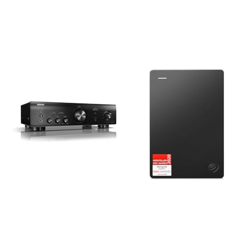 Denon PMA-600NE Vollverstärker mit 70W pro Kanal und Bluetooth & Seagate Expansion 5TB tragbare externe Festplatte, 2.5 Zoll, USB 3.0, inkl. 2 Jahre Datenrettungsdienst, Modellnr.: STGX5000400 von Denon