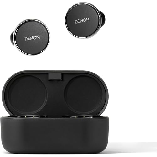 Denon PerL Pro Premium True Wireless In-Ear-Kopfhörer, personalisiertes Klangprofil mit Masimo AAT, Geräuschunterdrückung, Wasserbeständigkeit, Integrierte Mikrofone - Schwarz von Denon