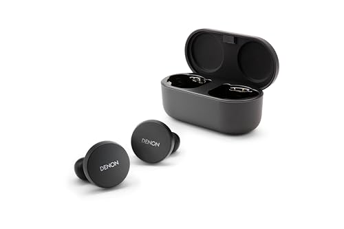 Denon PerL True Wireless-Kopfhörer, personalisiertes Klangprofil mit Masimo Adaptive Acoustic Technology, Geräuschunterdrückung, Wasserbeständigkeit, integrierten Mikrofonen und Langer Akkulaufzeit von Denon
