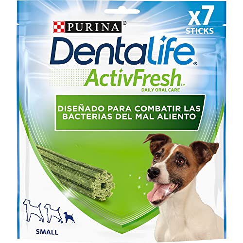 Purina Dentalife Activfresh Small, Mundgeruch, Leckerbissen für kleine Hunde, Mini, 6 Beutel mit 7 Sticks, 6 Stück (6 x 115 g) von Dentalife