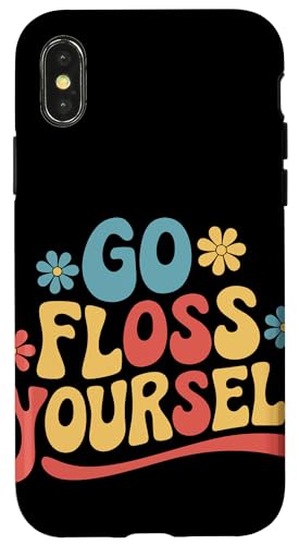 Zahnarzt Go Floss Yourself Hülle für iPhone X/XS von Dentist Dental Assistent Dentistry Hygienist