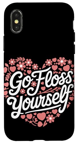 Zahnarzt Go Floss Yourself Hülle für iPhone X/XS von Dentist Dental Assistent Dentistry Hygienist