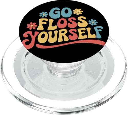 Zahnarzt Go Floss Yourself PopSockets PopGrip für MagSafe von Dentist Dental Assistent Dentistry Hygienist