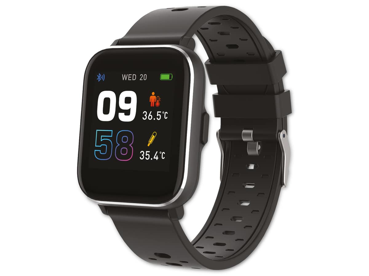 DENVER Bluetooth-Smartwatch SW-165Black, IP68, Multi-Sport-Modus von Denver