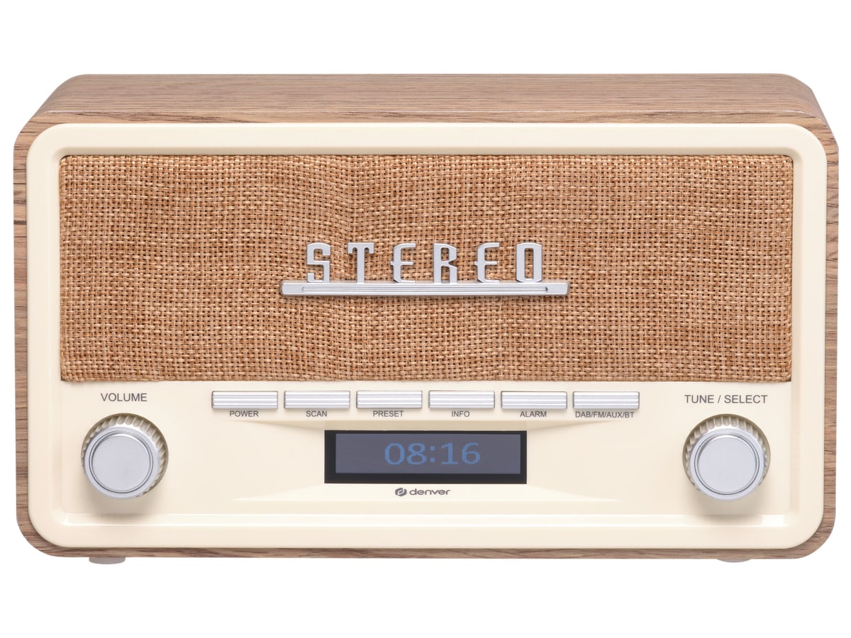 DENVER DAB+/UKW-Radio DAB-18LW, Retrostyle, DENVER DAB+/UKW-Radio DAB-18LW, Retrostyle, von Denver