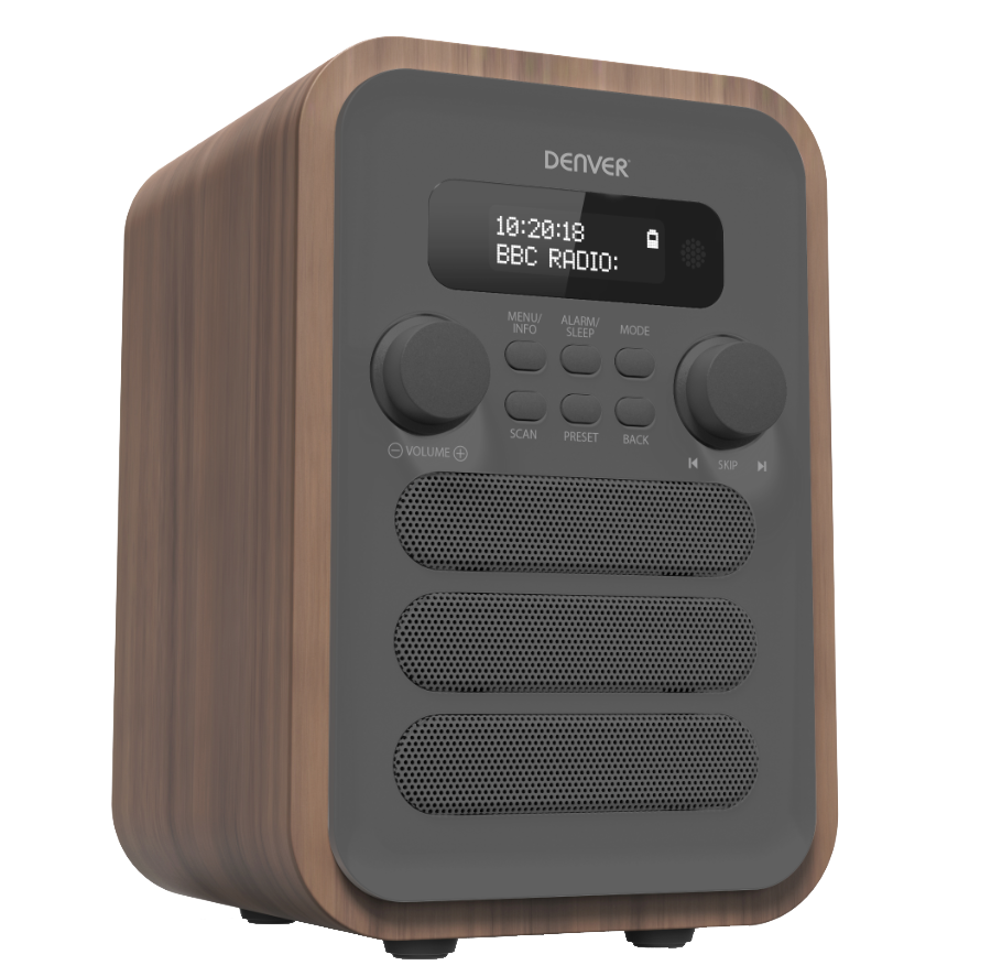 DENVER DAB-48 - DAB-Radio - 2.5 Watt (Gesamt) - Grau von Denver