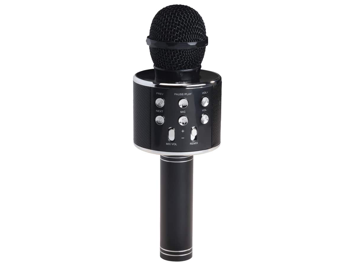 DENVER Karaoke Mikrofon-Lautsprecher KMS-20B, Bluetooth, schwarz von Denver