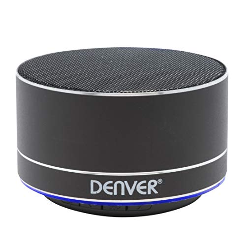 Denver BTS-32BLACK Tragbarer Stereo-Lautsprecher 3W Schwarz - Tragbarer Lautsprecher (3 W, Kabellos, Bluetooth, 10 m, Schwarz) von Denver