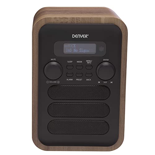 Denver DAB-48 DAB+ Radio mit FM Tuner und Bluetooth, Grau von Denver