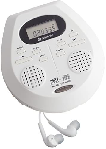 Denver DMP-395W Tragbarer CD-Player CD, CD-R, CD-RW, MP3 Inkl. Lautsprecherbox Weiß Denver DMP-395W Tragbarer CD-Player CD, CD-R, CD-RW, MP3 Inkl. Lautsprecherbox Weiß von Denver