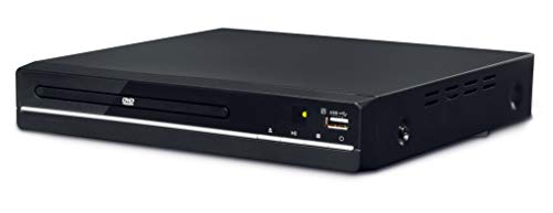 Denver DVH7787 DVD Player HDMI Für Fernseher, Mini, Alle Regionen Frei, 1080P Upscaling, Dolby Digital, USB, Coax, Scart, Schwarz von Denver