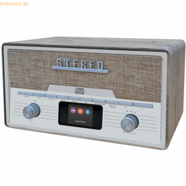 Denver Denver Retro DAB+/FM Radio mit CD/BT/USB MDA-525LW von Denver