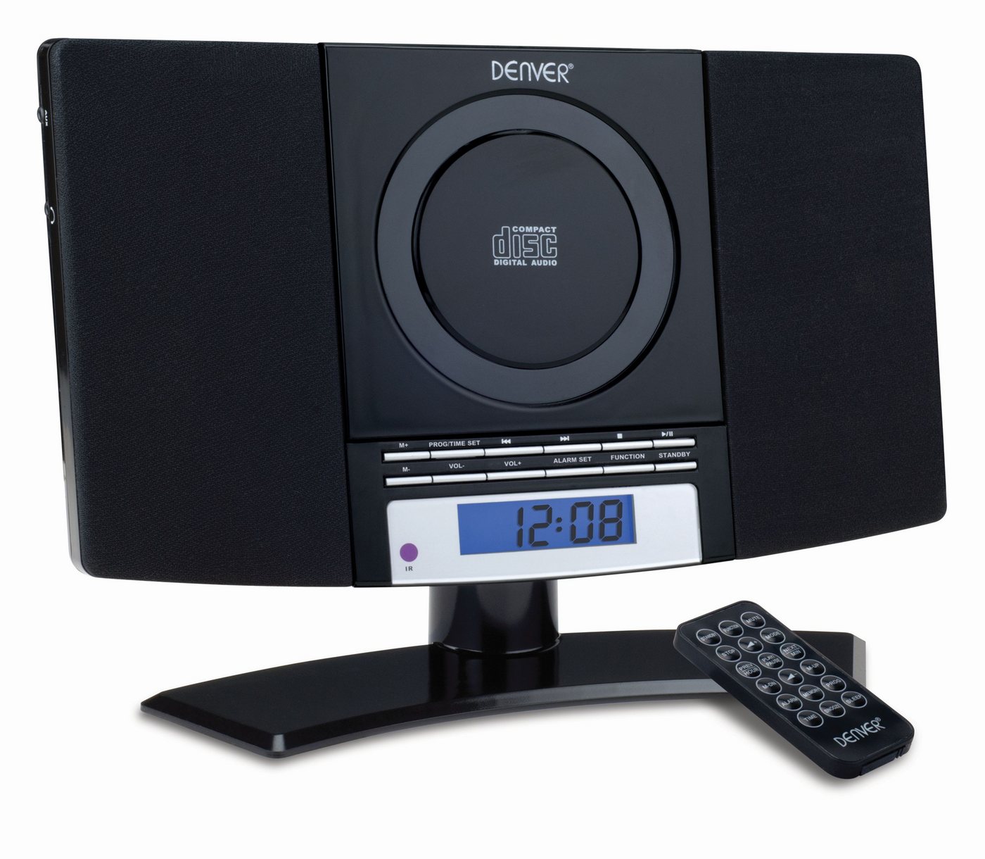 Denver MC-5220 BLACK Stereo-CD Player (Design Stereoanlage mit CD-Player, Radio, AUX) von Denver
