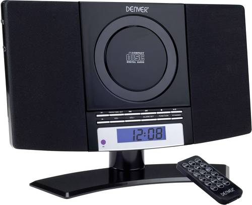 Denver MC-5220 Stereoanlage AUX, CD, UKW, Wandmontage Schwarz von Denver