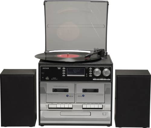 Denver MRD-166 Stereoanlage DAB+, Plattenspieler, SD, UKW, USB, Aufnahmefunktion 2 x 2W Schwarz Denver MRD-166 Stereoanlage DAB+, Plattenspieler, SD, UKW, USB, Aufnahmefunktion 2 x 2W Schwarz von Denver