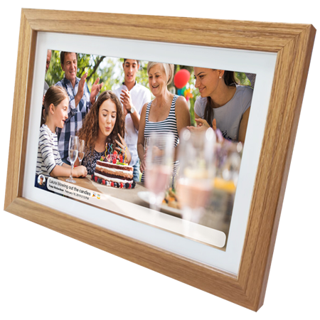 Denver PFF-1042LW Digitaler Bilderrahmen Holz 25,6 cm (10.1 ) Touchscreen WLAN (119101040330) von Denver