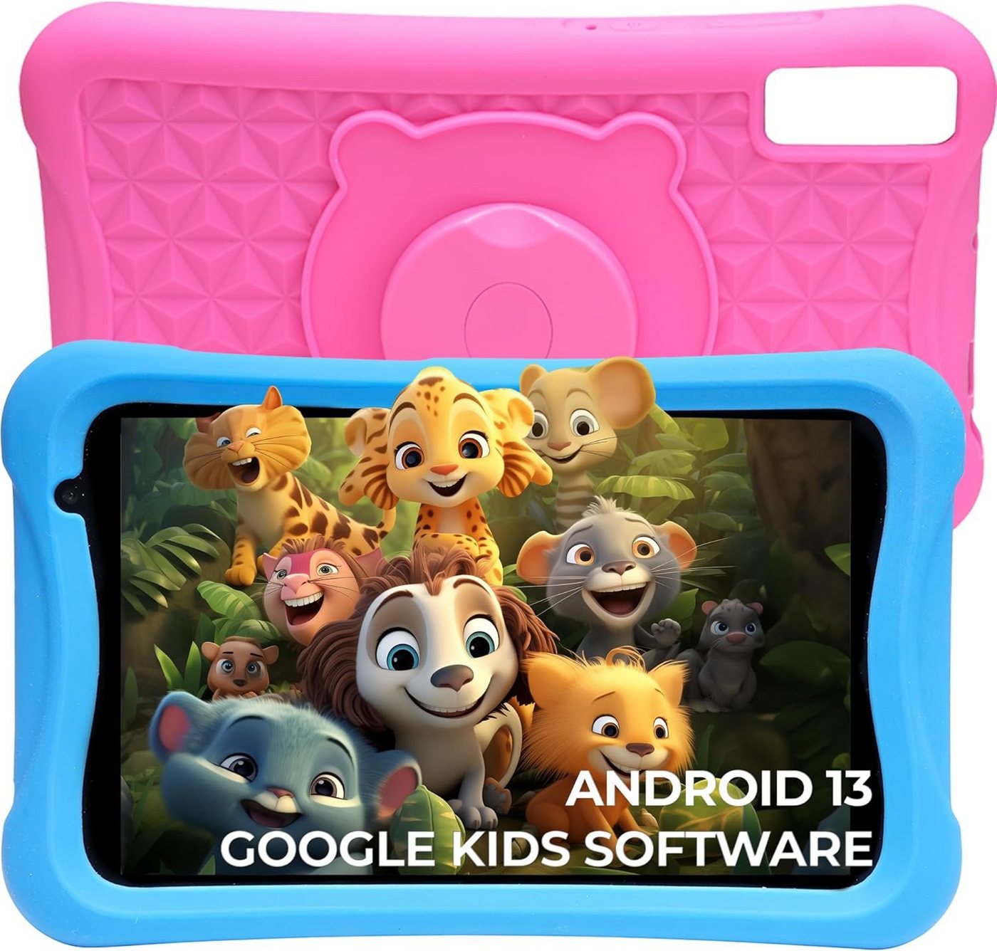 Denver TIO80105K Kinder 4 GB RAM Tablet (8, 64 GB, Androïd 13, Mit den besten und erstaunlichsten Funktionen, attraktivem Design)" von Denver