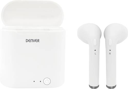 Denver TWQ-40 In Ear Kopfhörer Bluetooth® Weiß von Denver