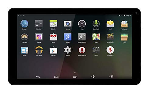Denver Tablet-PC 'TAQ-10252' (4400 mAh Akku, 1GB RAM, Android 8.1), Schwarz von Denver