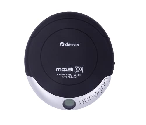 Denver Tragbarer CD-Player DMP-391. Walkman kompatibel mit CDs, CD-R und CD-RW CD-RW. Anti-Schock-Funktion Mit Bassverstärkungssystem, Kopfhörer von Denver