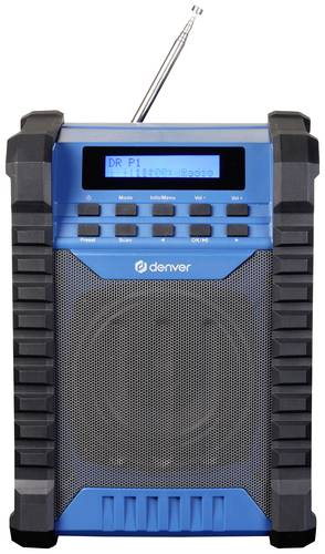 Denver WRD-60 Baustellenradio DAB+, DAB, UKW AUX, UKW, DAB+ wiederaufladbar, spritzwassergeschützt Denver WRD-60 Baustellenradio DAB+, DAB, UKW AUX, UKW, DAB+ wiederaufladbar, spritzwassergeschützt von Denver