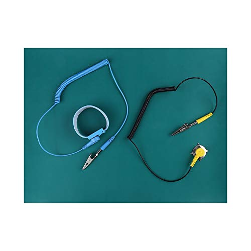 Deosdum Electrostatic Discharge Anti Static Wrist Strap Ground Wire Mat Set für die Reparatur von Telefonen von Deosdum