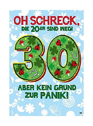 Depesche 0011673-007 - Glückwunsch-Karte zum 30. Geburtstag, ausgefallene Geburtstagskarte mit Musik, Spruch und beweglichen Elementen, inkl. Umschlag, 14,8 x 21 cm von Depesche