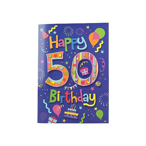 Depesche 0011673-009 - Glückwunsch-Karte zum 50. Geburtstag, ausgefallene Geburtstagskarte mit Musik, Spruch und beweglichen Elementen, inkl. Umschlag, 14,8 x 21 cm von Depesche