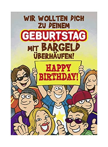 Depesche 0011673-027 - Glückwunsch-Karte zum Geburtstag (neutral) mit Geldbrief, ausgefallene Geburtstagskarte mit Musik, Spruch und beweglichen Elementen, inkl. Umschlag, 14,8 x 21 cm von Depesche