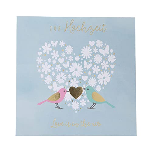 Depesche 0011694-043 Pop-up Glückwunschkarte zur Hochzeit Klappkarte mit Musik, Lichtelementen und einem originellen Spruch, Geburtstagskarte inkl. Umschlag, Format 15,5 x 15,5 cm, mehrfarbig von Depesche