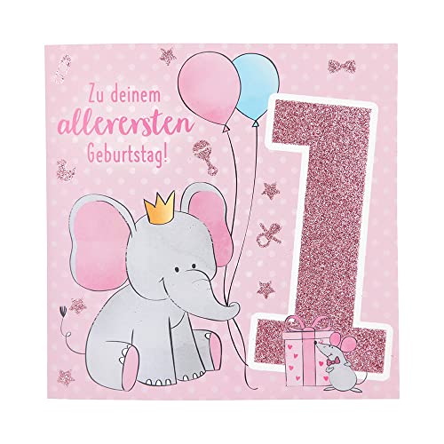 Depesche 11515-001 Zahlenkarte zum 1. Geburtstag mit Musik, veredelte Klappkarte mit originellem Innentext, inkl. Umschlag, Format 15,5 x 15,5 cm, mehrfarbig Depesche 11515-001 Zahlenkarte zum 1. Geburtstag mit Musik, veredelte Klappkarte mit originellem Innentext, inkl. Umschlag, Format 15,5 x 15,5 cm, mehrfarbig von Depesche