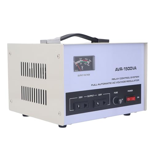 1500W -Spannungswandlertransformator, Ein Phase Automatischer Stieg nach Unten Spannungsregler 160 Bis 250 V Eingang 220 V Ausgangsstransformator mit Universellem Outlet für (EU-Stecker) von Depisuta