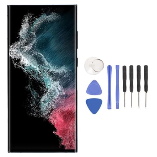 6,8 -Zoll -Ersatzbildschirm für for Galaxy S 22 Ultra -Serie, OLED -Ersatz -Touchscreen 3D Touch Digitizer Montage und Reparaturkit mit Rahmenfingerabdruck (GREEN) von Depisuta