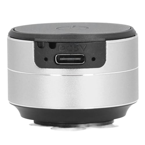 Depisuta Lautsprecher des Drahtlosen Knochenleitungsleitungslautsprechers, 3W 4 & Ω 5V Stereo Sound Wireless Lautsprecher mit Saugnapfbecher, Tragbarer Bluetooth -Lautsprecher, m ini (Silver) von Depisuta